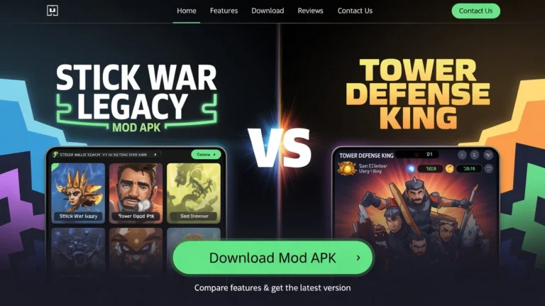 Stick War Legacy Mod APK vs Tower Defense